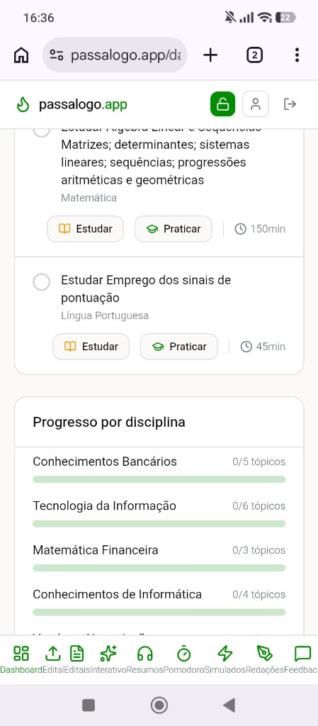 Tela do celular 1